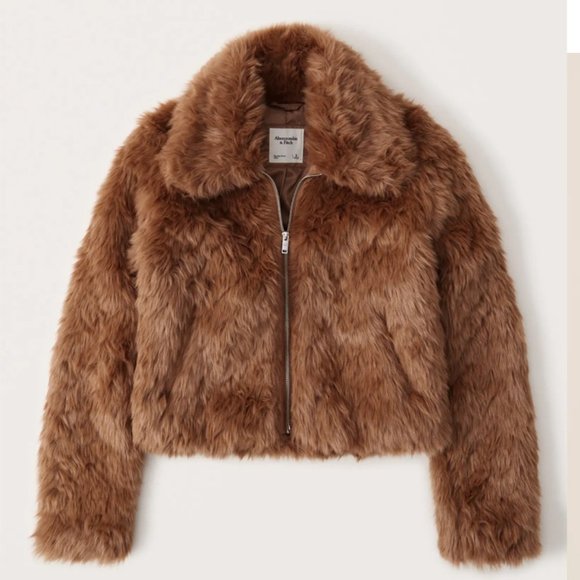 Abercrombie & Fitch Jackets & Blazers - Faux Fur Jacket Abercrombie